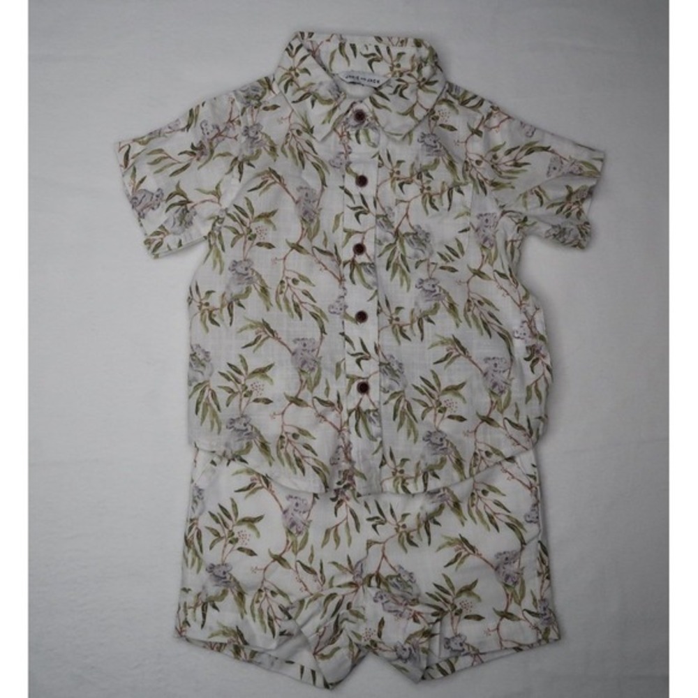 Janie and Jack The Cabana Matching Baby Set Sz 6-12M Resort Tropical Summer NWT